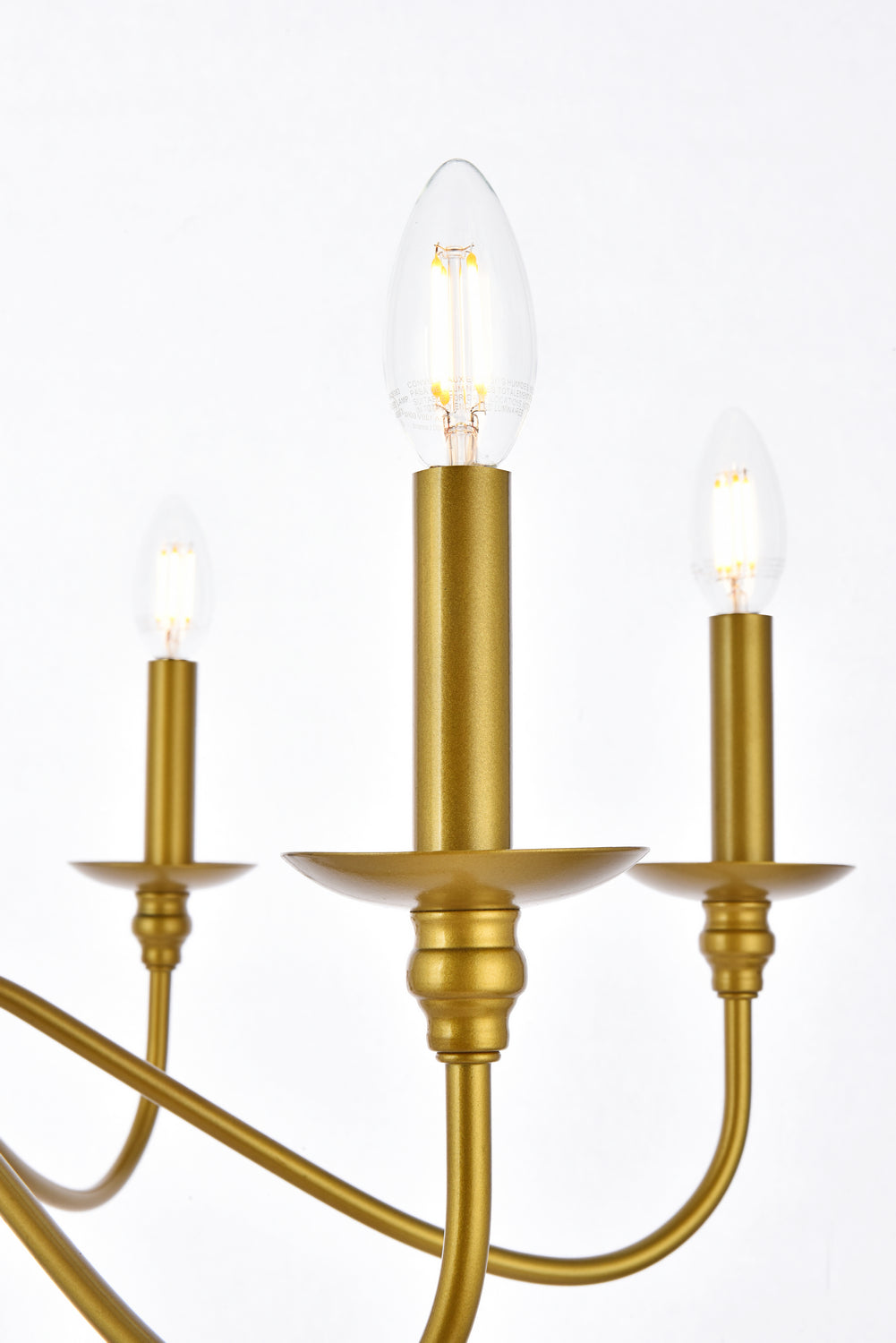 Elegant Rohan LD5056D30BR Chandelier Light - Brass