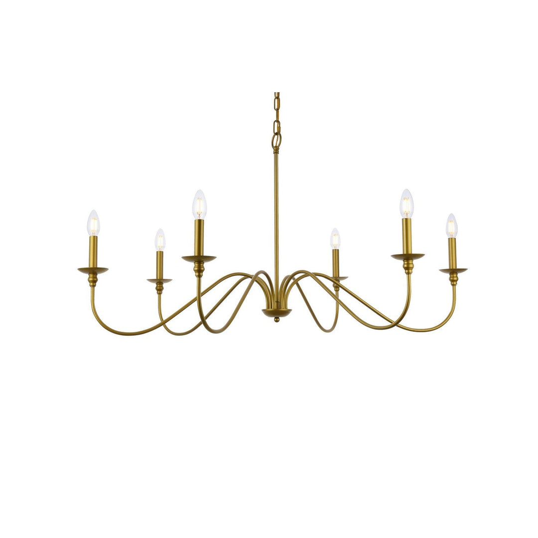 Elegant Rohan LD5056D42BR Chandelier Light - Brass