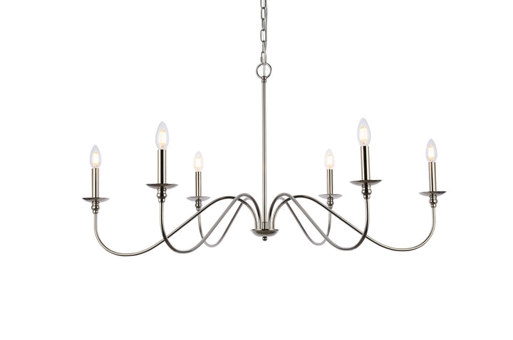 Elegant Rohan LD5056D42PN Chandelier Light - Polished Nickel