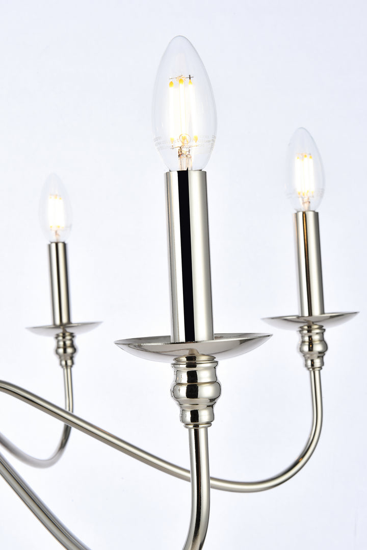 Elegant Rohan LD5056D48PN Chandelier Light - Polished Nickel