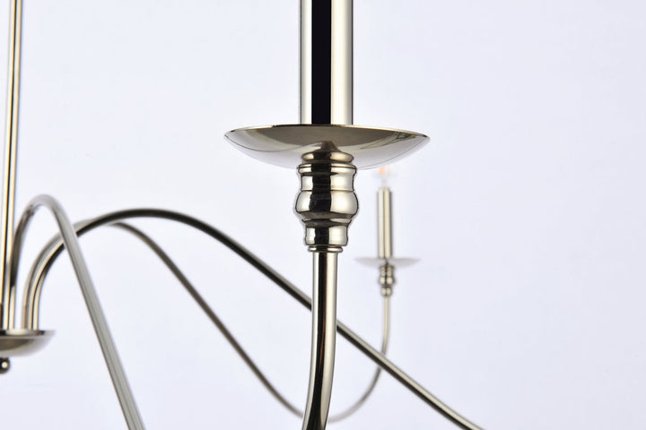 Elegant Rohan LD5056D48PN Chandelier Light - Polished Nickel