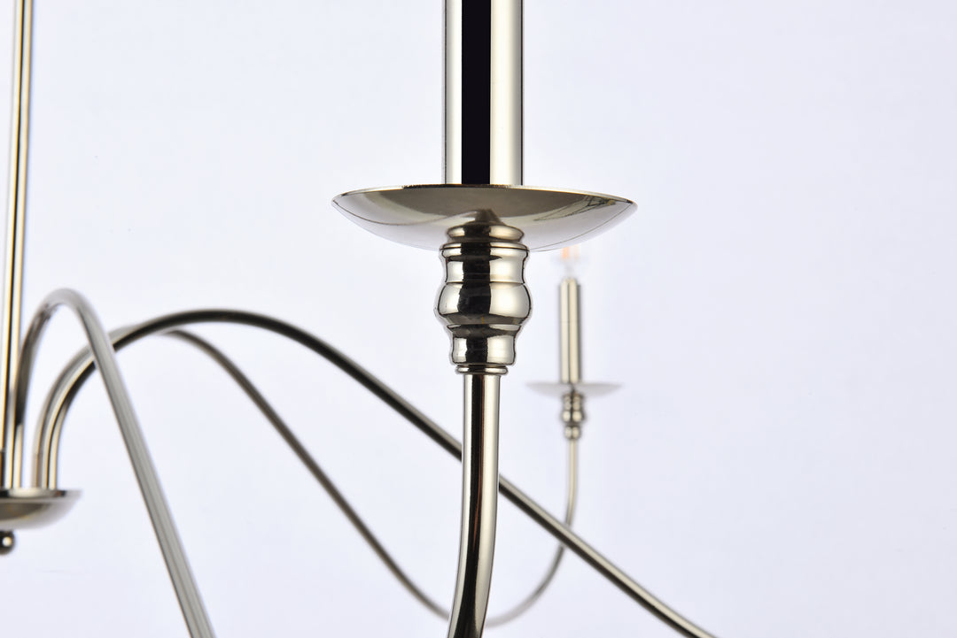 Elegant Rohan LD5056D48PN Chandelier Light - Polished Nickel