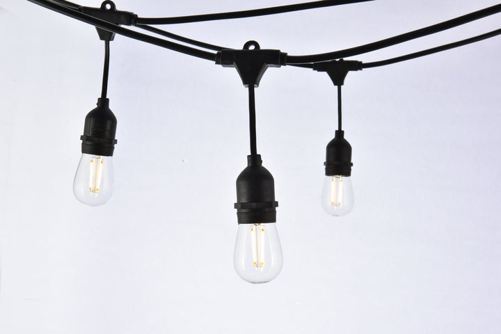 Elegant Lighting LDOD3088  Terra Outdoor Black