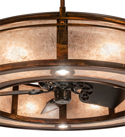 Meyda Tiffany Sargent 227679 Ceiling Fan - Vintage Copper