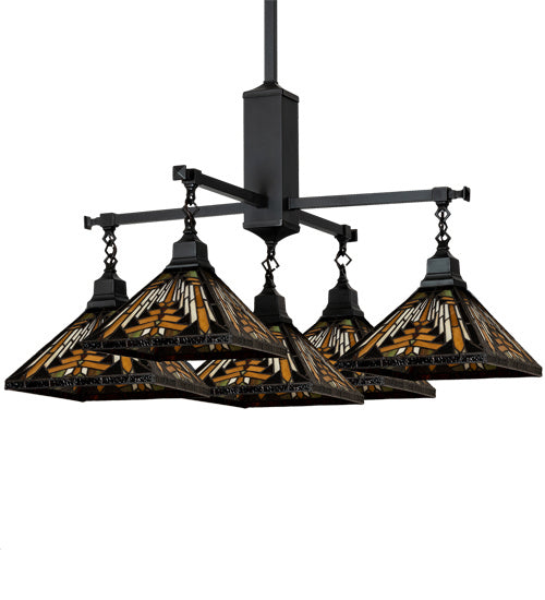 Meyda Tiffany Nuevo Mission 231691 Chandelier Light - Craftsman Brown