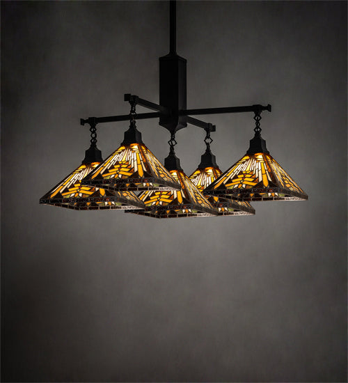 Meyda Tiffany Nuevo Mission 231691 Chandelier Light - Craftsman Brown