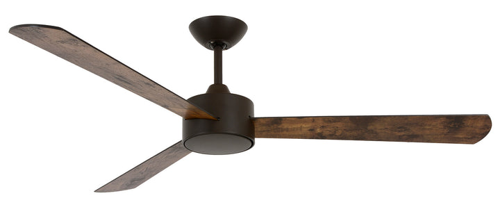 Beacon Climate III 21064201 Ceiling Fan 52 - Matt Black, Black with Aged Wood/Matt Black/