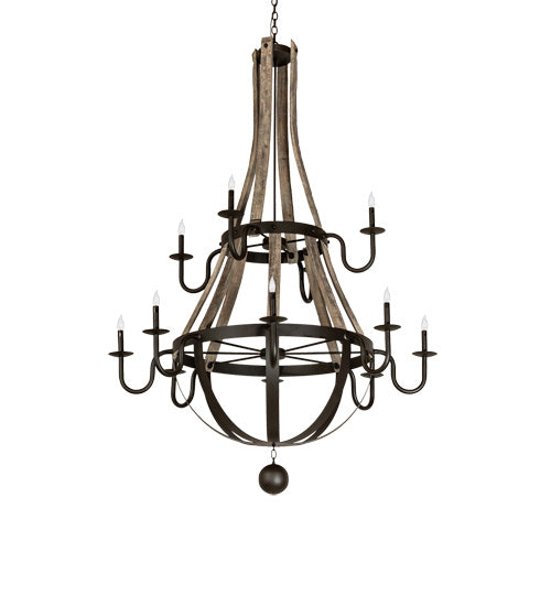 Meyda Tiffany Barrel Stave 230170 Chandelier Light - Oil Rubbed Bronze