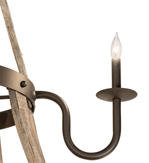 Meyda Tiffany Barrel Stave 230170 Chandelier Light - Oil Rubbed Bronze