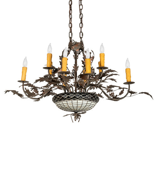 Meyda Tiffany Greenbriar Oak 230421 Chandelier Light - Copper