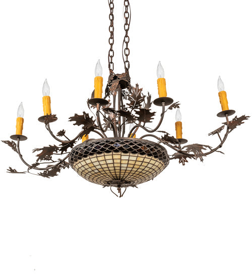 Meyda Tiffany Greenbriar Oak 230422 Chandelier Light - Copper
