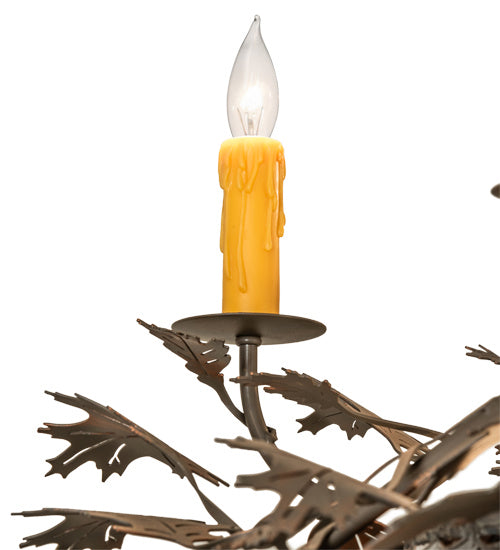 Meyda Tiffany Greenbriar Oak 230422 Chandelier Light - Copper