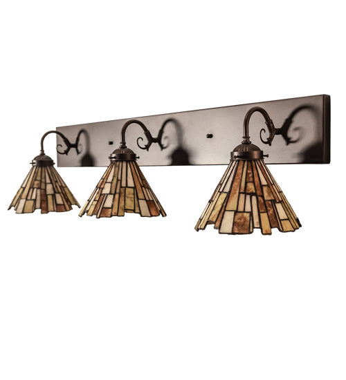 Meyda Tiffany Delta 231033 Bath Vanity Light 36 in. wide - Mahogany Bronze