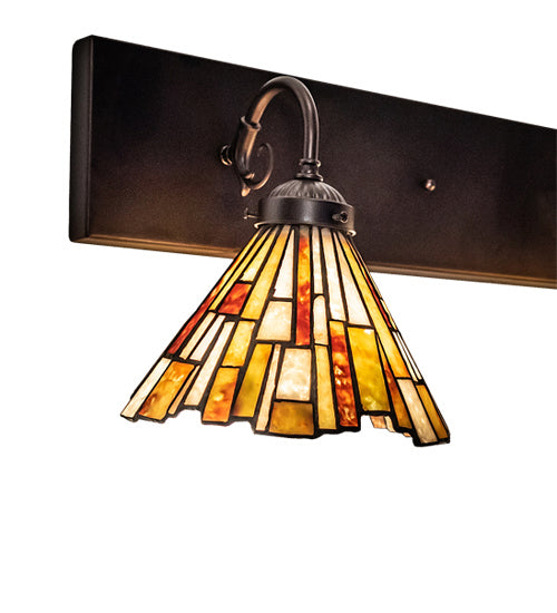 Meyda Tiffany Delta 231033 Bath Vanity Light 36 in. wide - Mahogany Bronze
