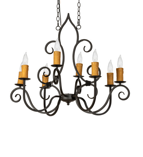 Meyda Tiffany Clifton 231962 Chandelier Light - Oil Rubbed Bronze