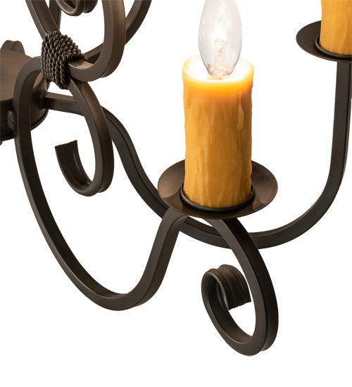 Meyda Tiffany Clifton 231962 Chandelier Light - Oil Rubbed Bronze