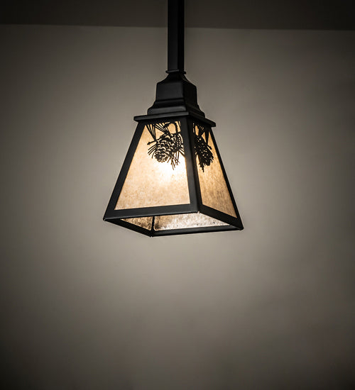 Meyda Tiffany Winter Pine 232555 Pendant Light - Wrought Iron