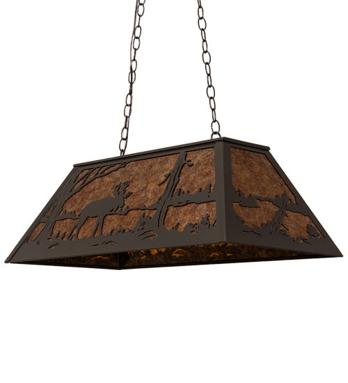 Meyda Tiffany Moose At Lake 98242 Pendant Light - Timeless Bronze