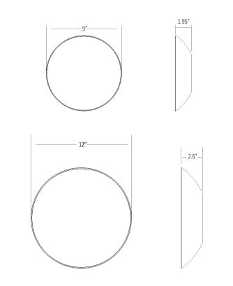 Koncept Ramen RMW-09-SW-CRM-HW Wall Sconce Light - Chrome