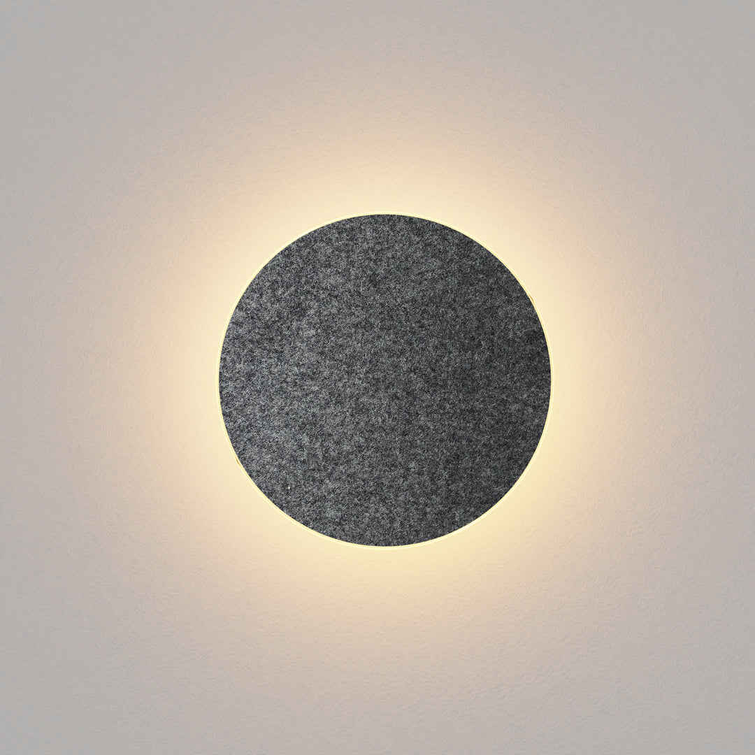 Koncept Ramen RMW-09-SW-CCF-HW Wall Sconce Light - Charcoal Felt