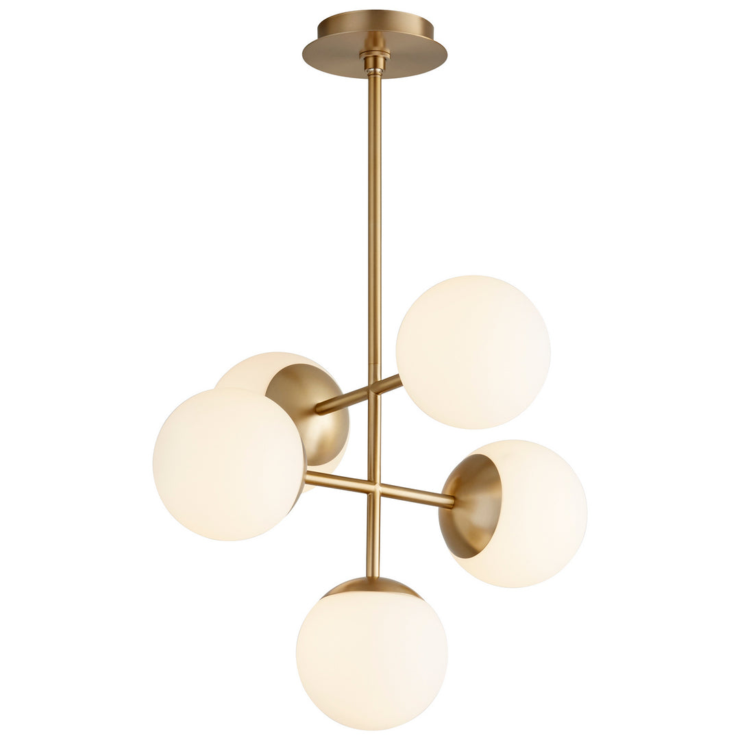 Oxygen Nebula 3-680-40 Pendant Light - Aged Brass