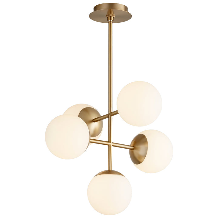Oxygen Nebula 3-680-40 Pendant Light - Aged Brass