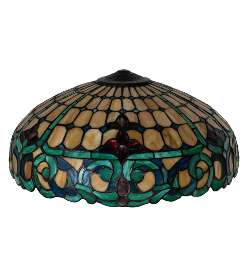 Meyda Tiffany Lighting 15226 Duffner & Kimberly Colonial Shade Lamp Shade Bronze / Dark