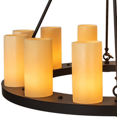 Meyda Tiffany Loxley 230212 Chandelier Light - Oil Rubbed Bronze
