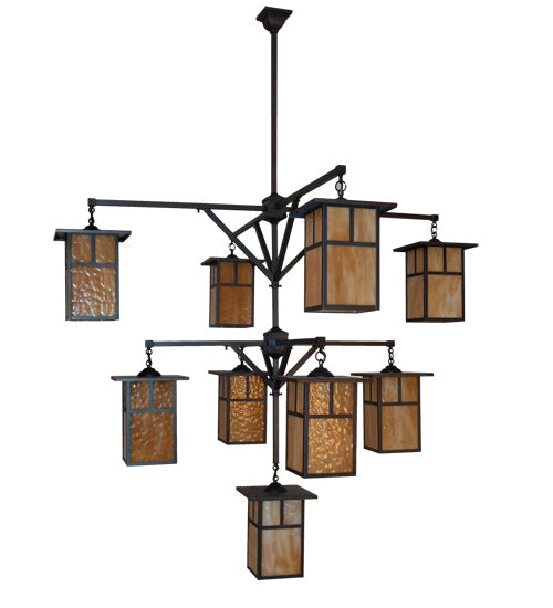 Meyda Tiffany Hyde Park 230747 Chandelier Light - Craftsman Brown