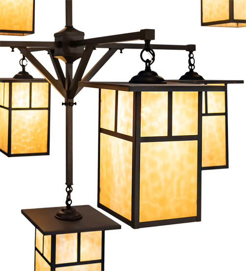 Meyda Tiffany Hyde Park 230747 Chandelier Light - Craftsman Brown