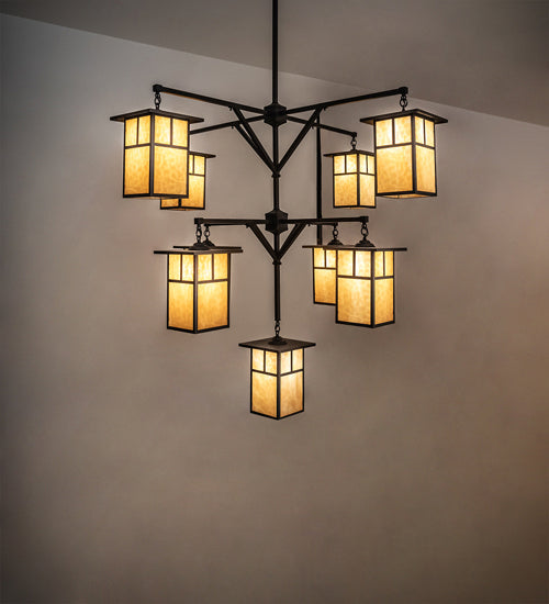 Meyda Tiffany Hyde Park 230747 Chandelier Light - Craftsman Brown