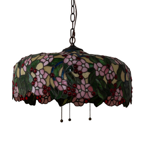 Meyda Tiffany Tiffany Cherry Blossom 72991 Pendant Light - Mahogany Bronze