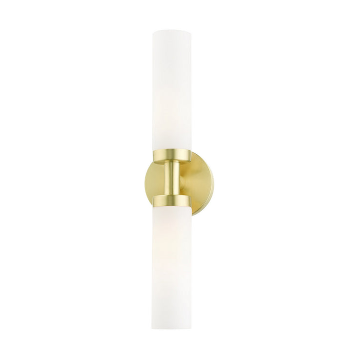 Livex Aero 10104-12 Wall Sconce Light - Satin Brass