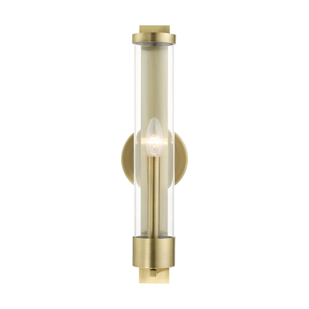 Livex Castleton 10142-01 Wall Sconce Light - Antique Brass