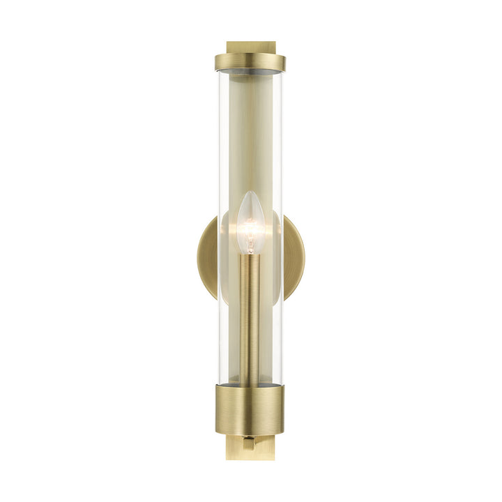Livex Castleton 10142-01 Wall Sconce Light - Antique Brass