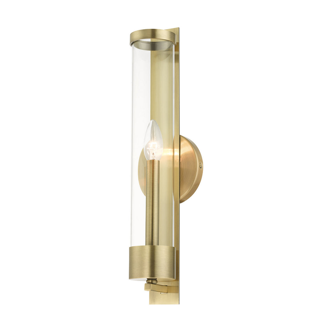Livex Castleton 10142-01 Wall Sconce Light - Antique Brass
