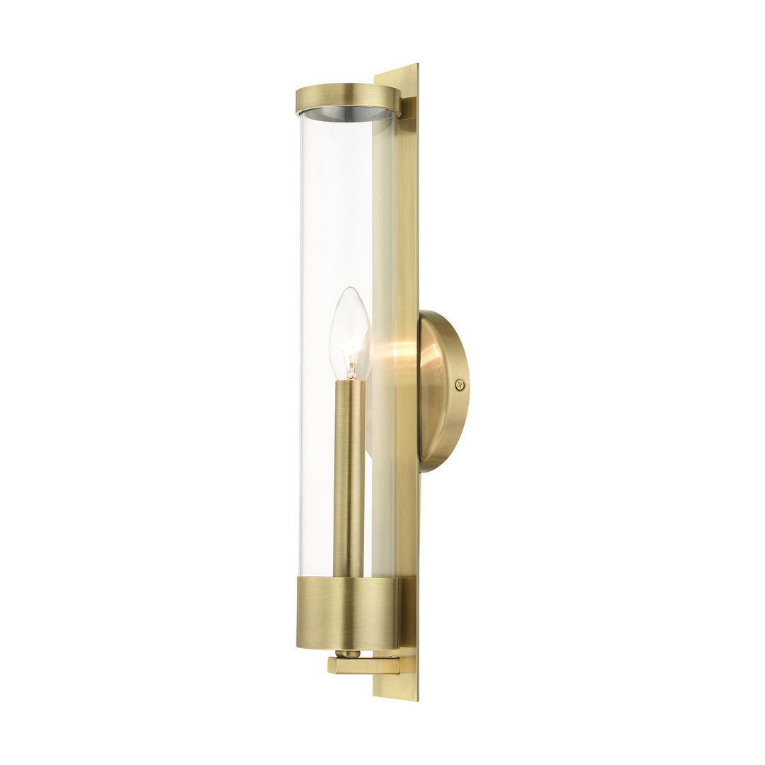 Livex Castleton 10142-01 Wall Sconce Light - Antique Brass