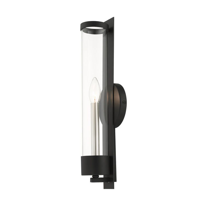 Livex Castleton 10142-04 Wall Sconce Light - Black w/ Brushed Nickel