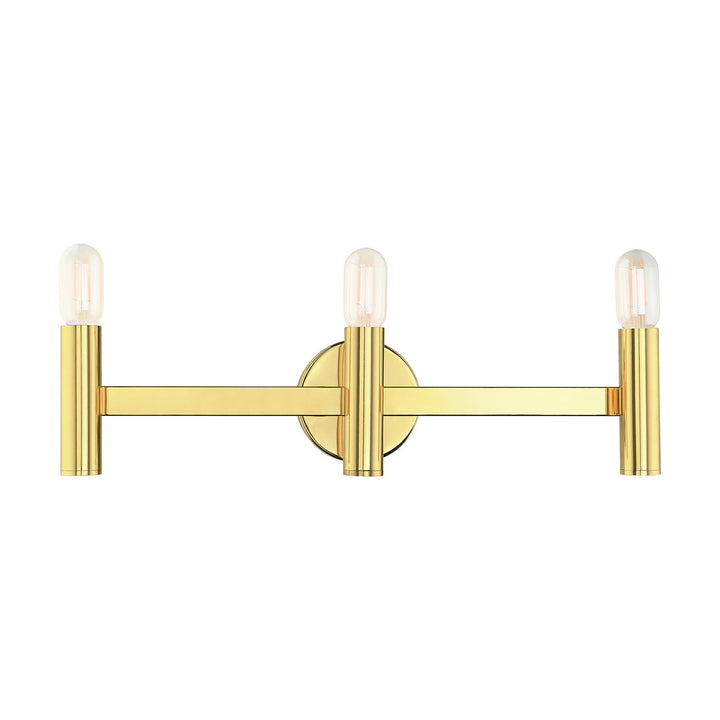 Livex Copenhagen 10343-02 Bath Vanity Light 24 in. wide - Polished Brass