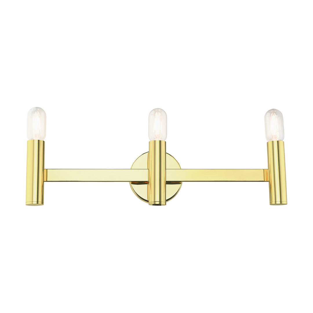 Livex Copenhagen 10343-02 Bath Vanity Light 24 in. wide - Polished Brass