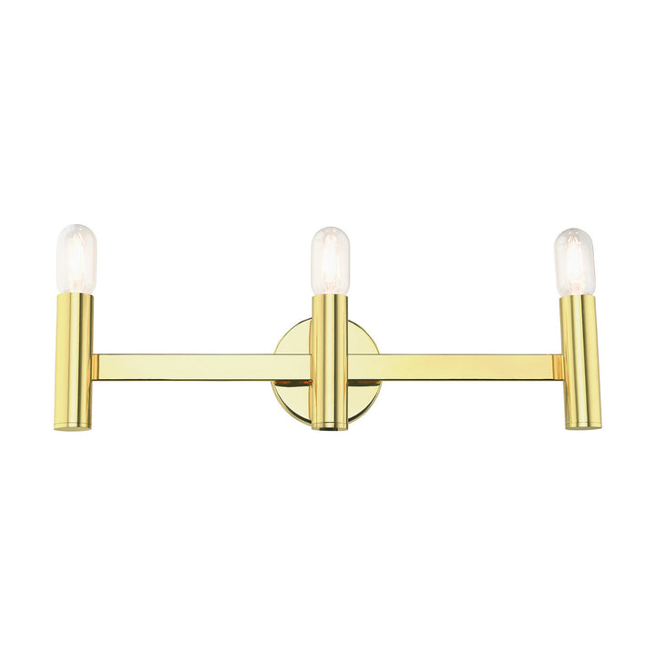 Livex Copenhagen 10343-02 Bath Vanity Light 24 in. wide - Polished Brass