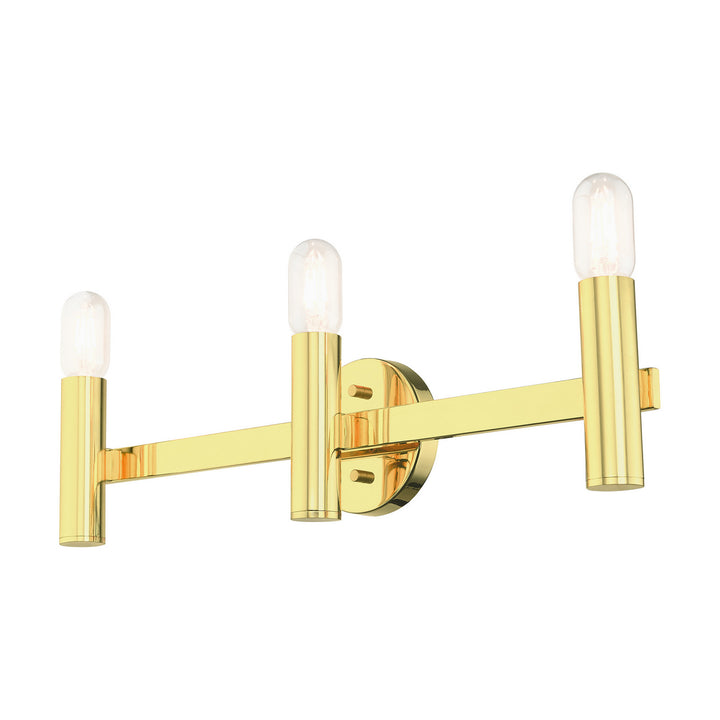 Livex Copenhagen 10343-02 Bath Vanity Light 24 in. wide - Polished Brass