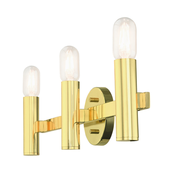 Livex Copenhagen 10343-02 Bath Vanity Light 24 in. wide - Polished Brass