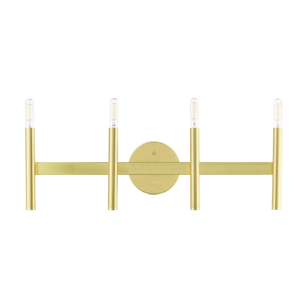 Livex Copenhagen 10344-12 Bath Vanity Light 24 in. wide - Satin Brass