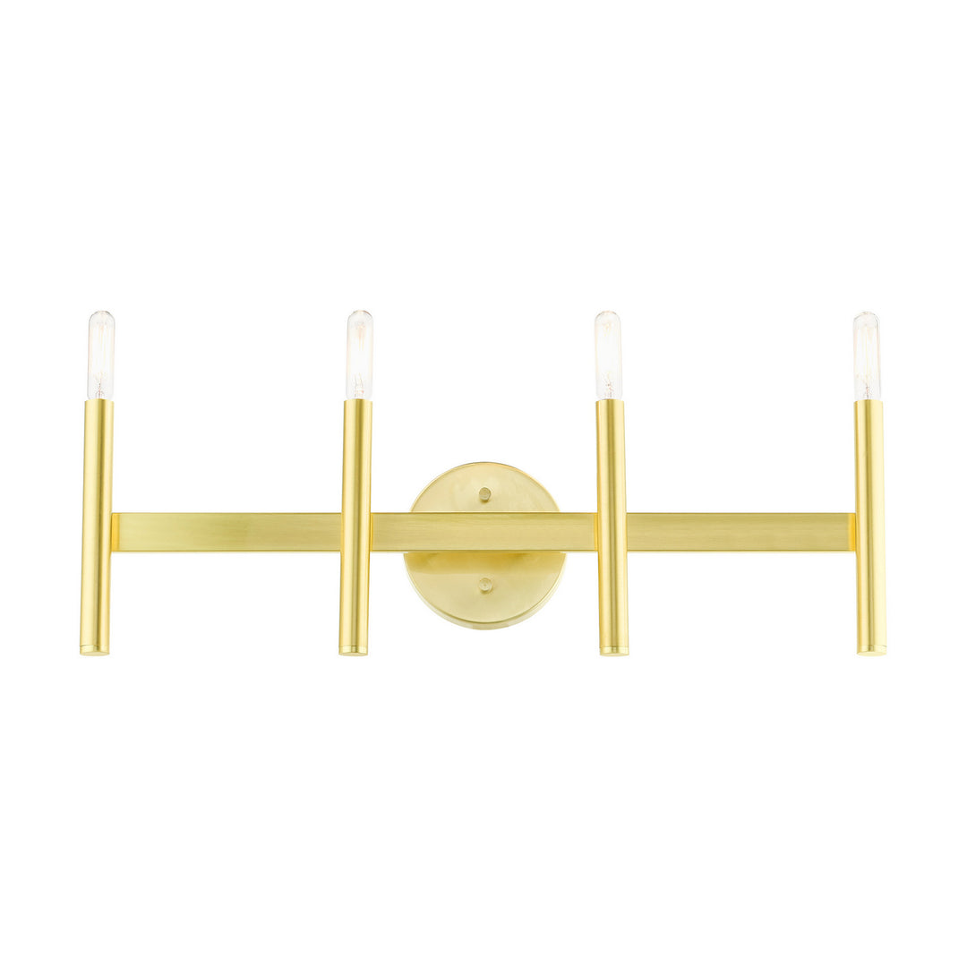 Livex Copenhagen 10344-12 Bath Vanity Light 24 in. wide - Satin Brass