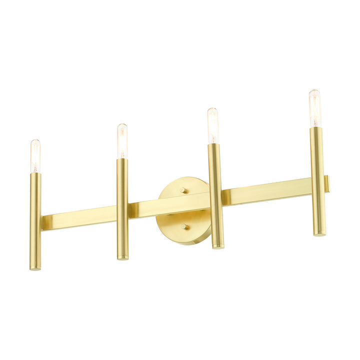 Livex Copenhagen 10344-12 Bath Vanity Light 24 in. wide - Satin Brass