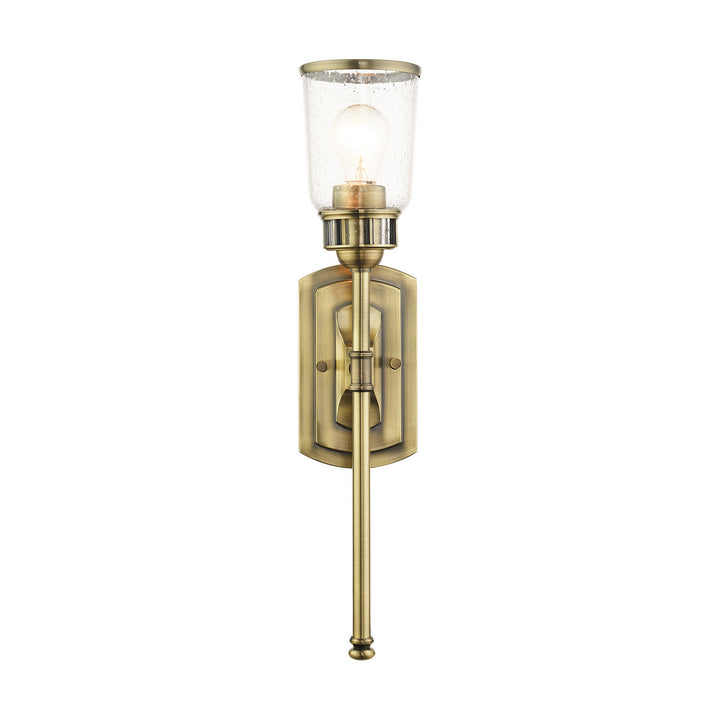 Livex Lawrenceville 10511-01 Wall Sconce Light - Antique Brass
