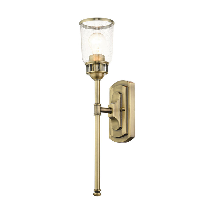 Livex Lawrenceville 10511-01 Wall Sconce Light - Antique Brass