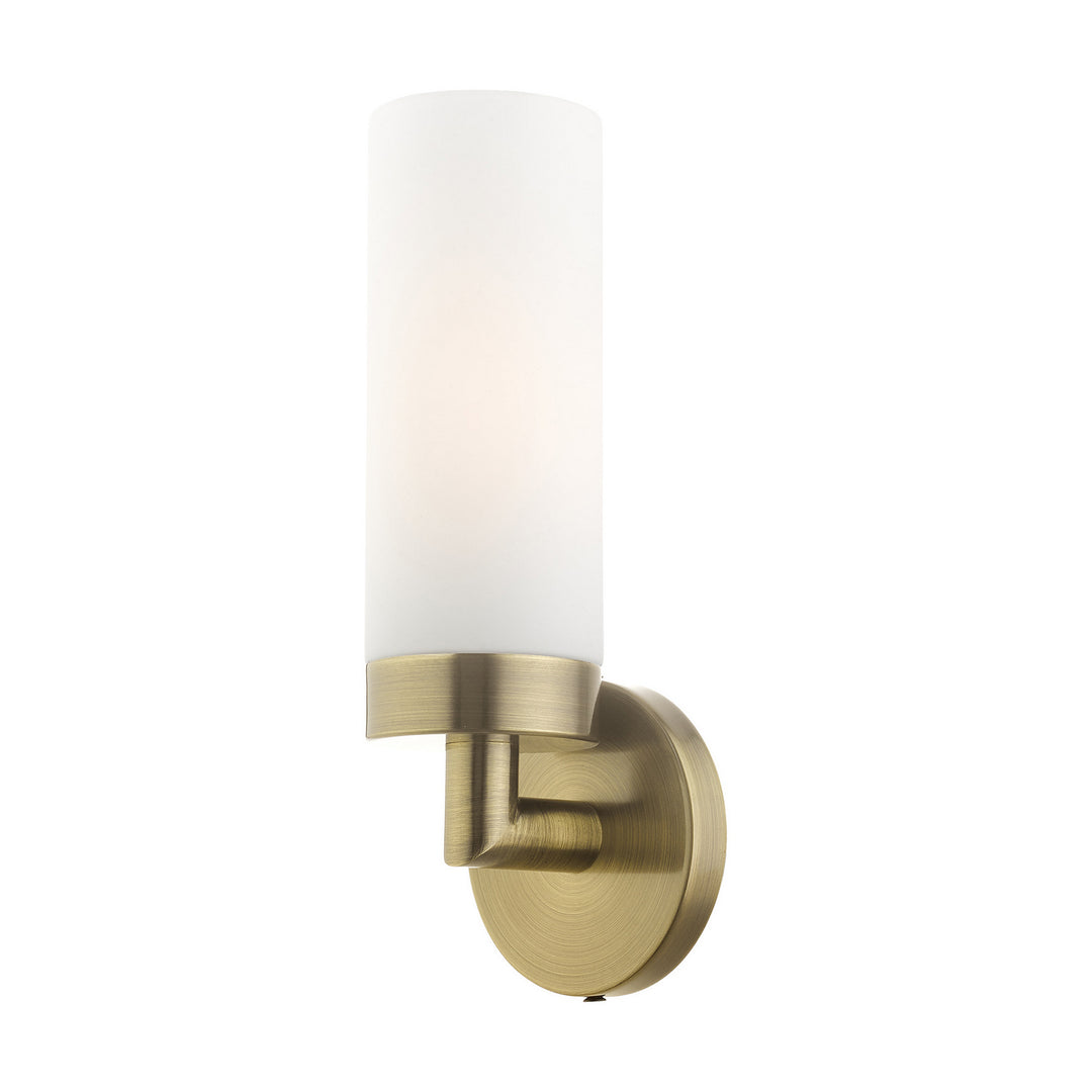 Livex Aero 15071-01 Wall Sconce Light - Antique Brass