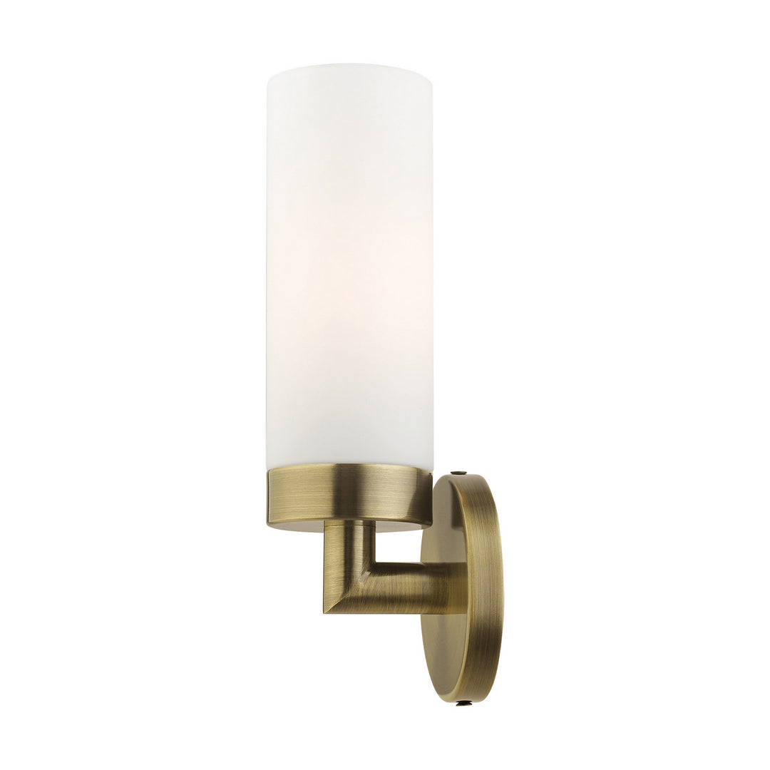 Livex Aero 15071-01 Wall Sconce Light - Antique Brass